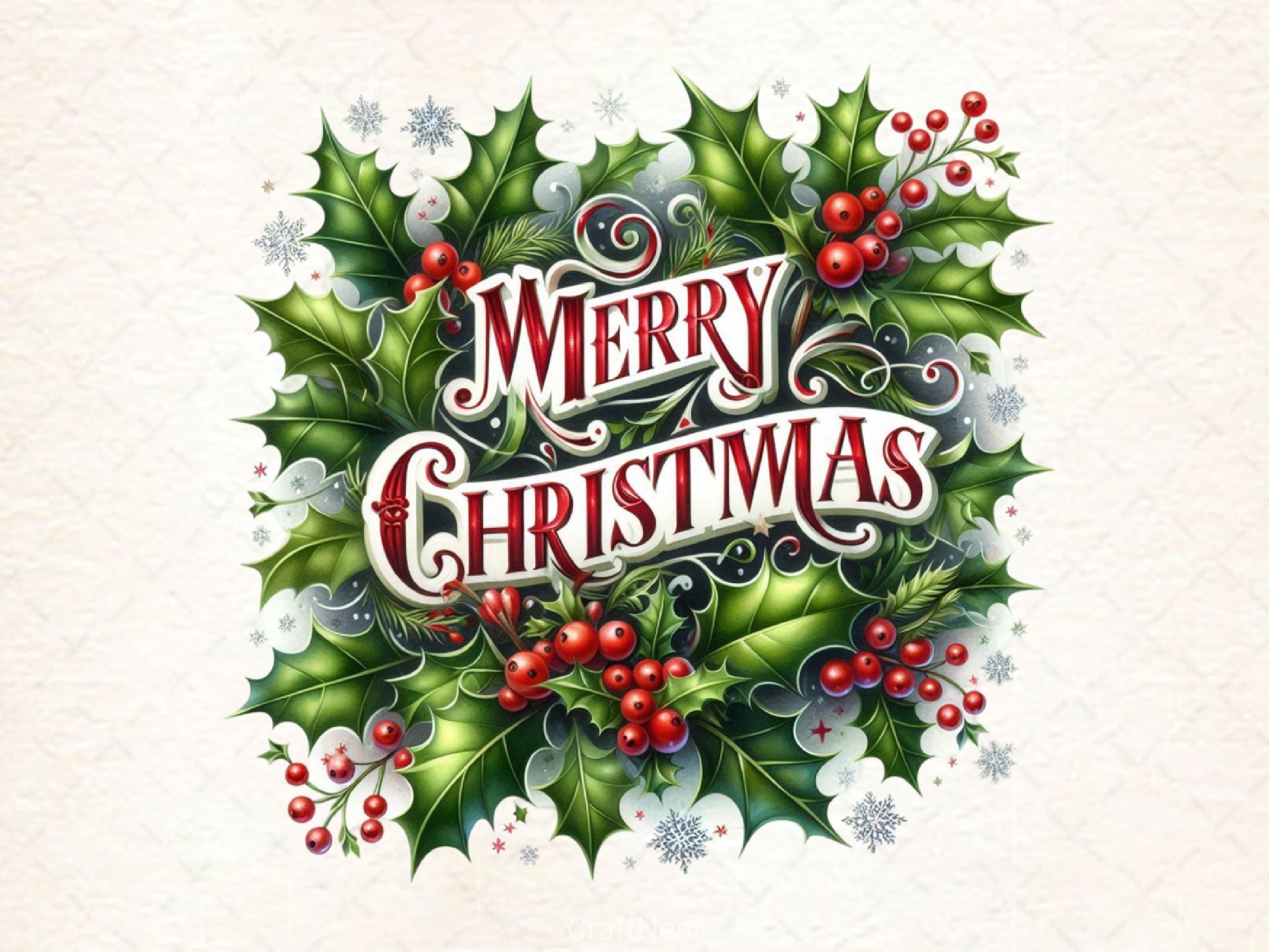Merry Christmas Clipart Bundle 4