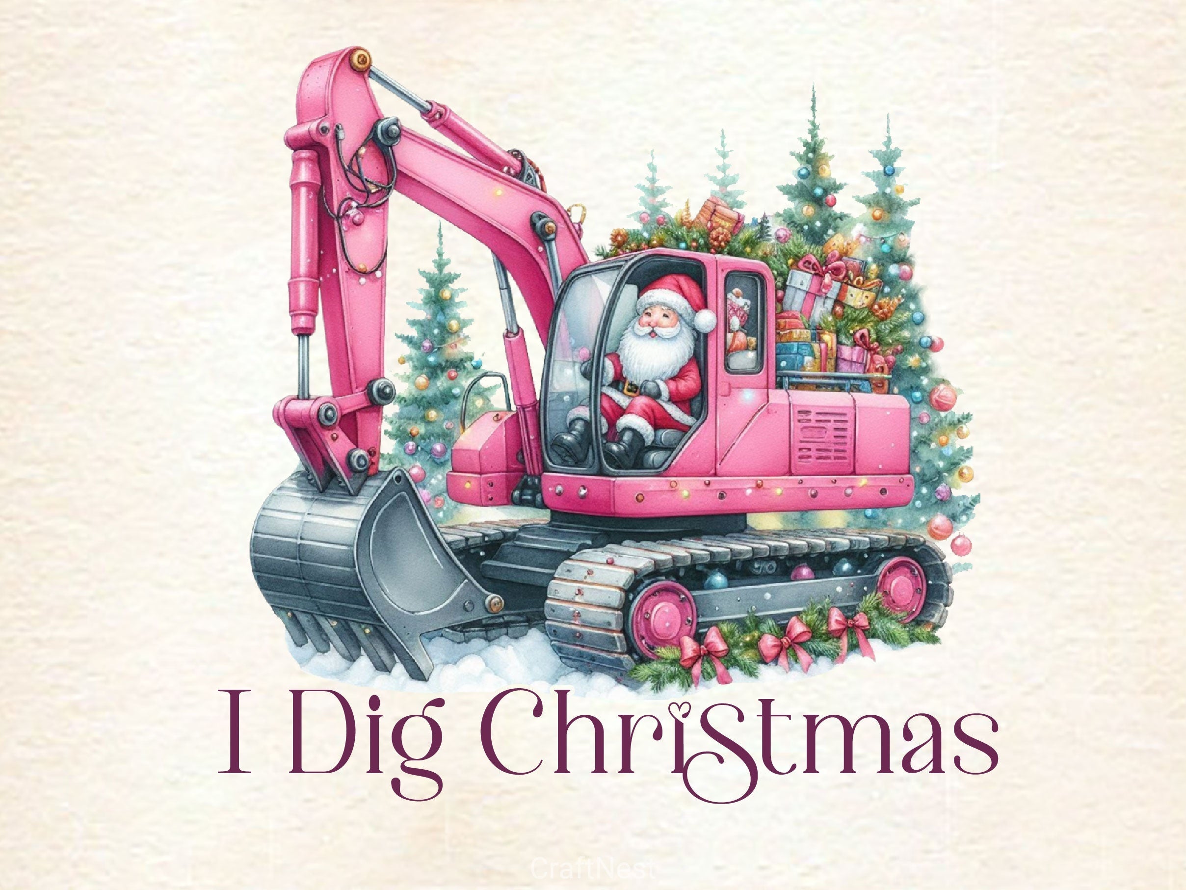 I Dig Christmas Merry Christmas Clipart Bundle 3