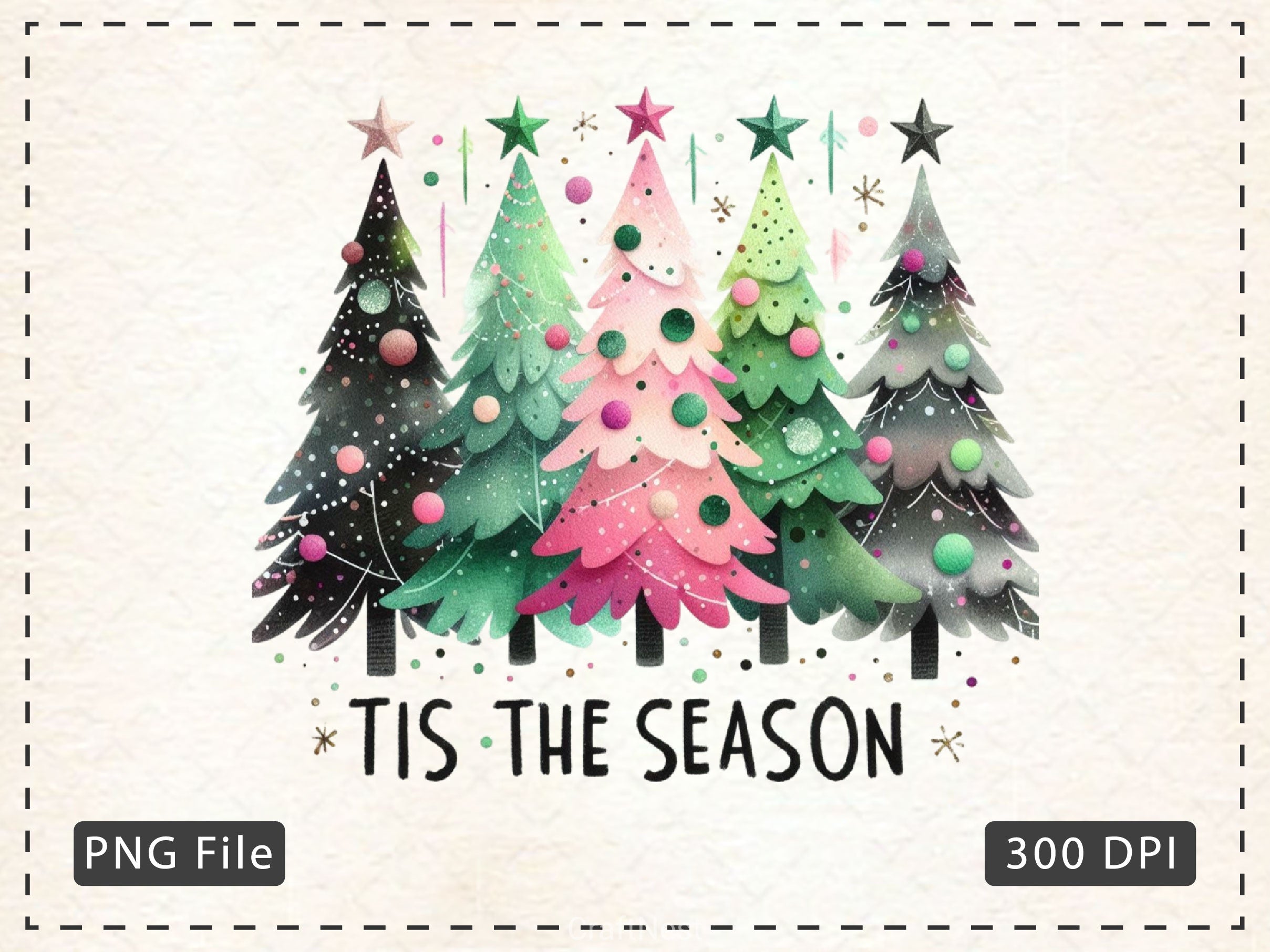 Christmas Tree Clipart Bundle 11