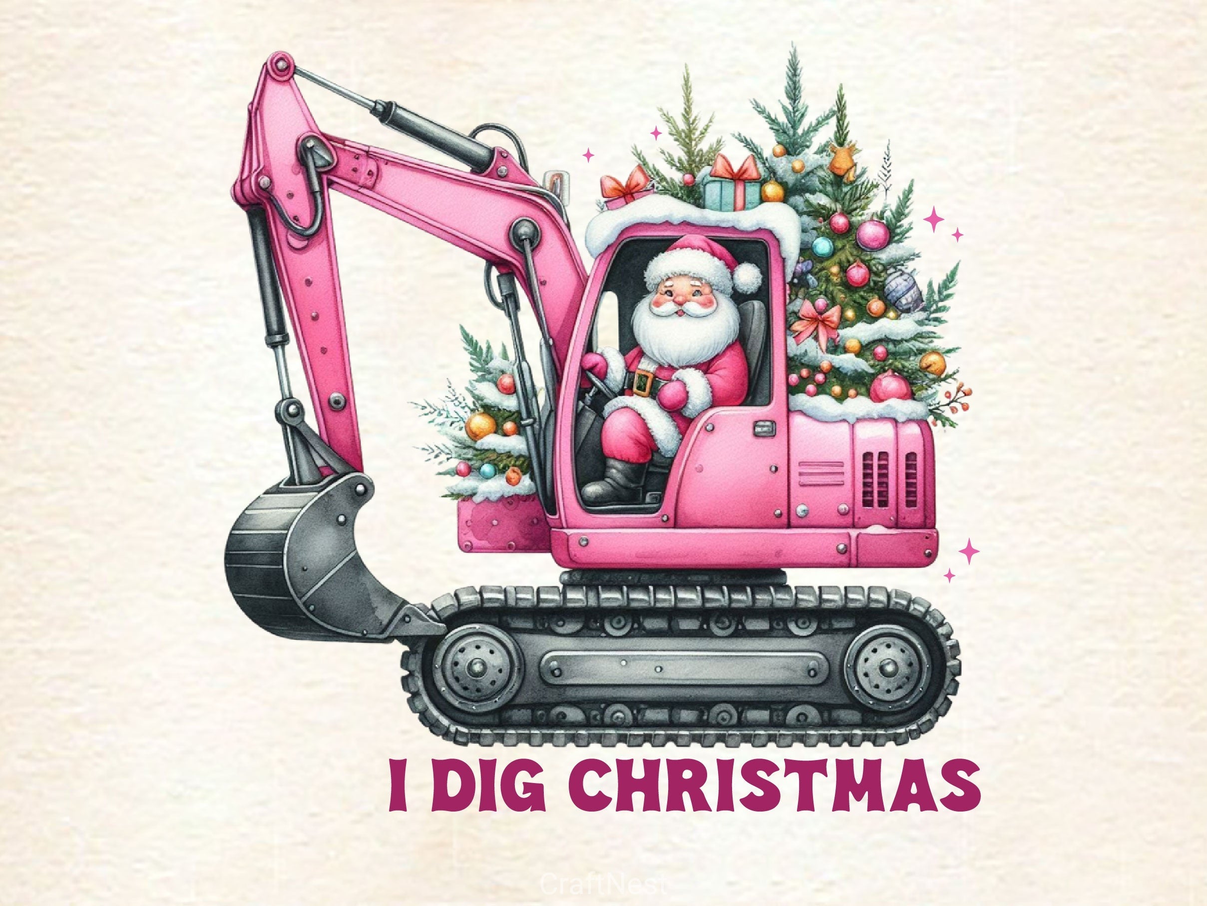 I Dig Christmas Merry Christmas Clipart Bundle 2