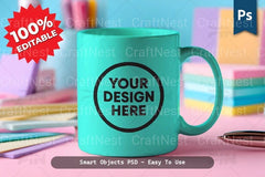 Realistic Editable Mockup Bundle - CraftNest - Digital Crafting and Art