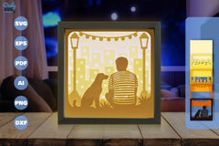 Sitting with Beagle Dog Papercut SVG Bundle - CraftNest - Digital Crafting and Art