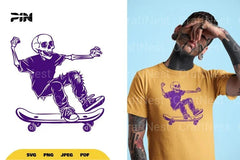 Skate Skull Halloween SVG Bundle - CraftNest - Digital Crafting and Art