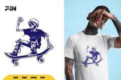 Skate Skull Halloween SVG Bundle Clipart - CraftNest - Digital Crafting and Art