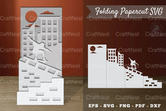 Skateboarding Papercut SVG Bundle - CraftNest - Digital Crafting and Art