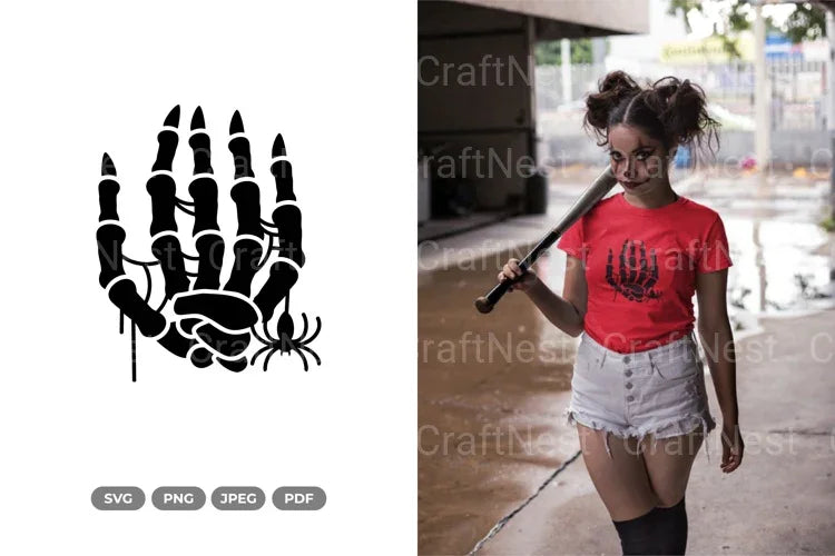 Skeleton Hand Halloween SVG Bundle - CraftNest - Digital Crafting and Art