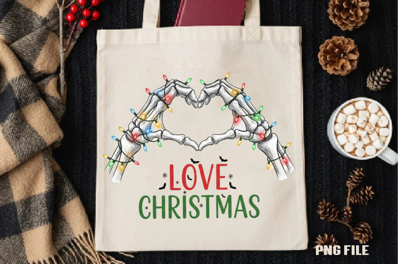 Skeleton Heart Love Christmas Clipart Bundle - CraftNest - Digital Crafting and Art