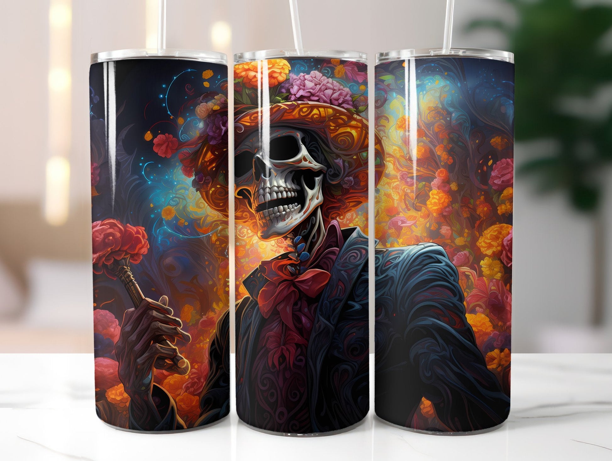 Skeleton Tumbler Wrap - CraftNest