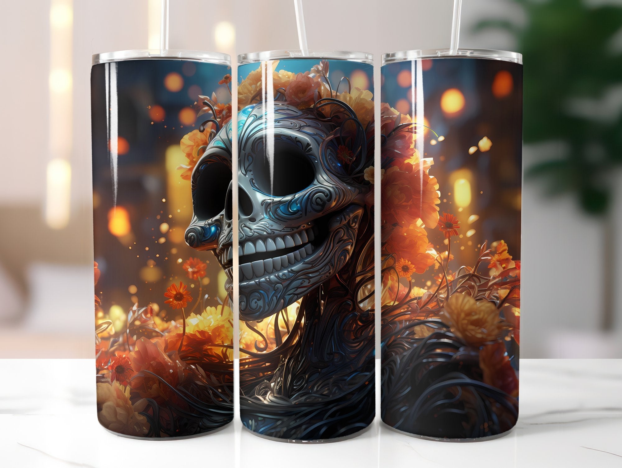 Skeleton Tumbler Wrap - CraftNest
