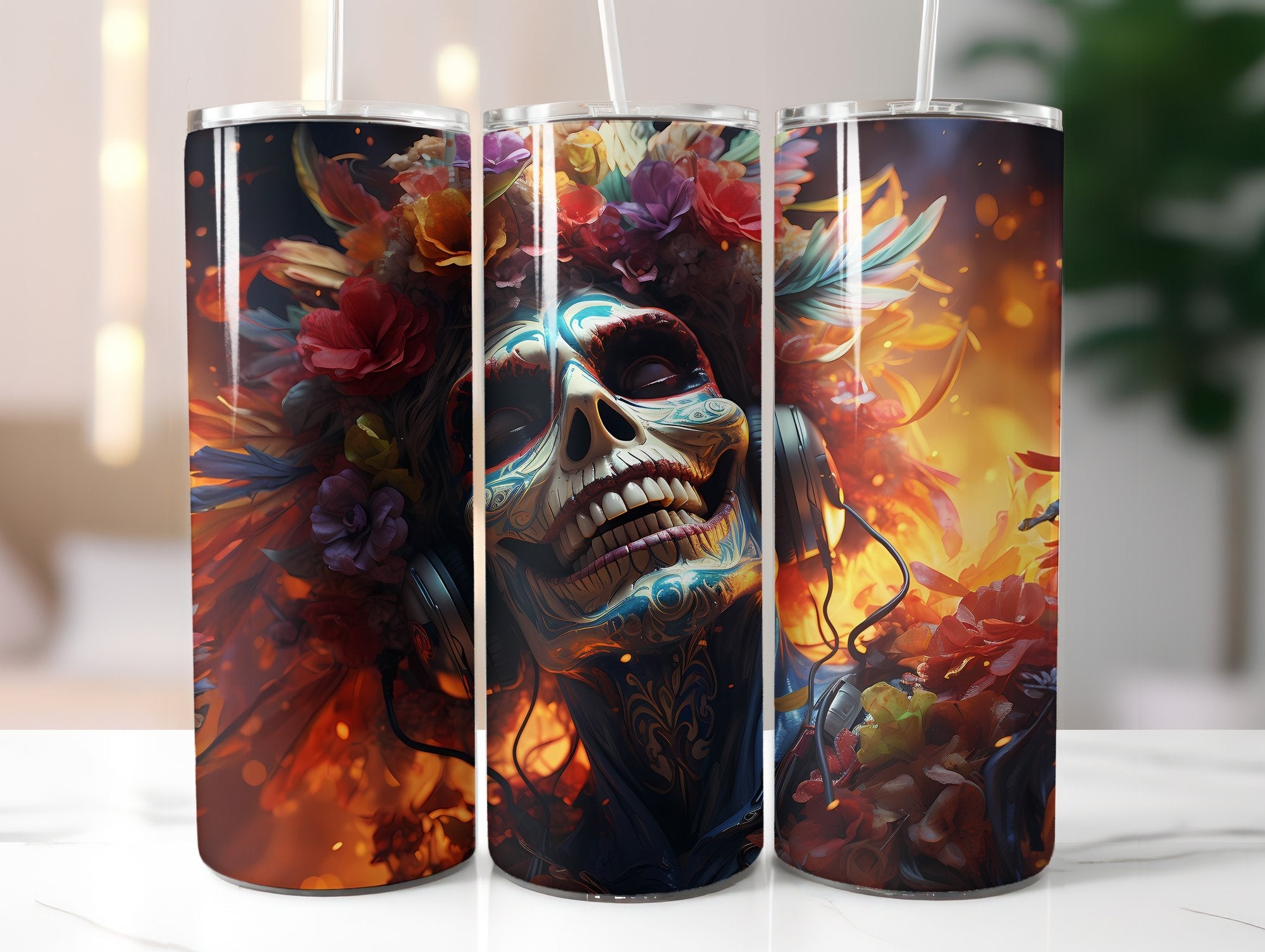 Skeleton Tumbler Wrap - CraftNest