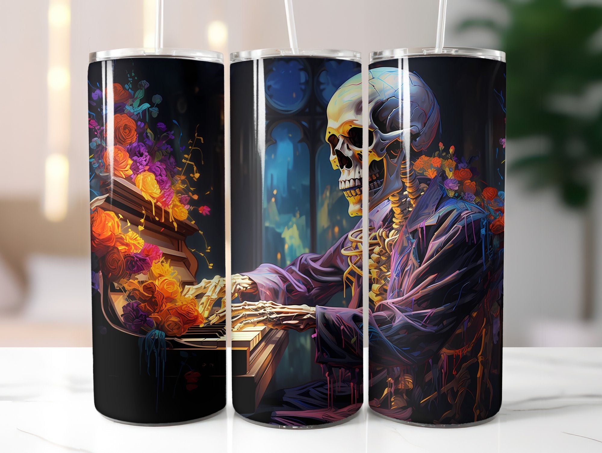 Skeleton Tumbler Wrap - CraftNest