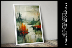 Sketched Abstract Paintings - Wall Art - CraftNest - Digital Crafting and Art