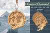 Ski Ice Skating Laser Cut Ornament Clipart Bundle