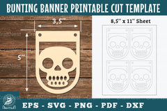 Skeleton Bunting Banner Printable - Clipart Bundle - CraftNest - Digital Crafting and Art