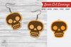Skeleton Laser Cut Earrings SVG Bundle
