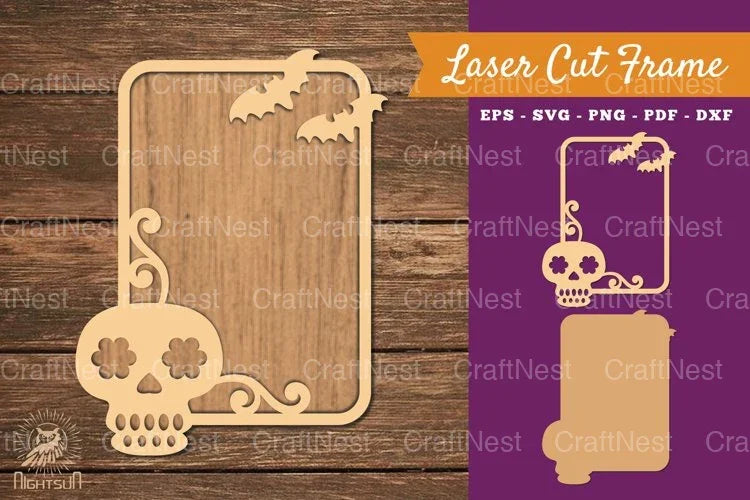 Skeleton Laser Cut Frame SVG Bundle - CraftNest - Digital Crafting and Art