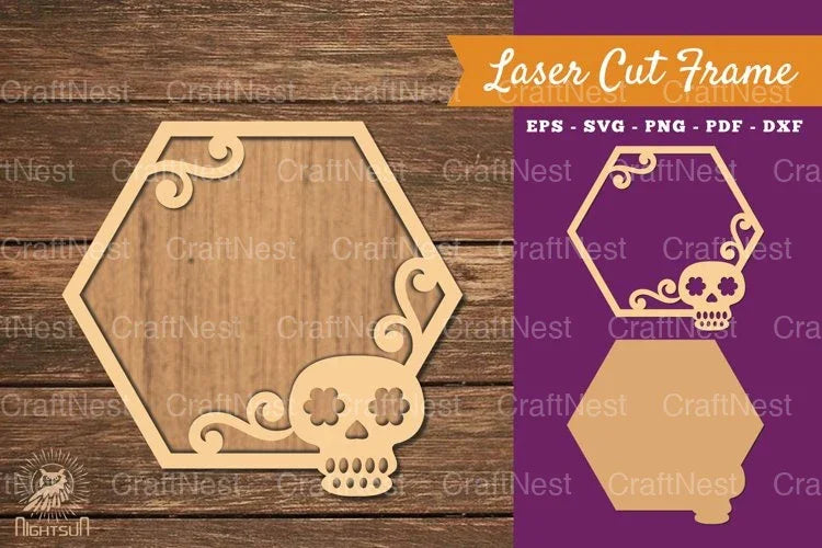Skeleton Laser Cut Frame SVG Bundle - CraftNest - Digital Crafting and Art