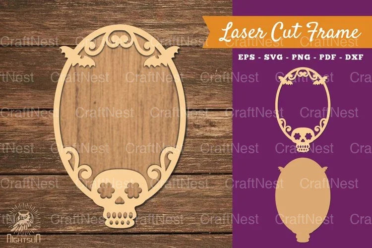 Skeleton Laser Cut Frame SVG Bundle - CraftNest - Digital Crafting and Art