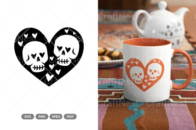 Skull Lovers SVG Bundle - CraftNest - Digital Crafting and Art
