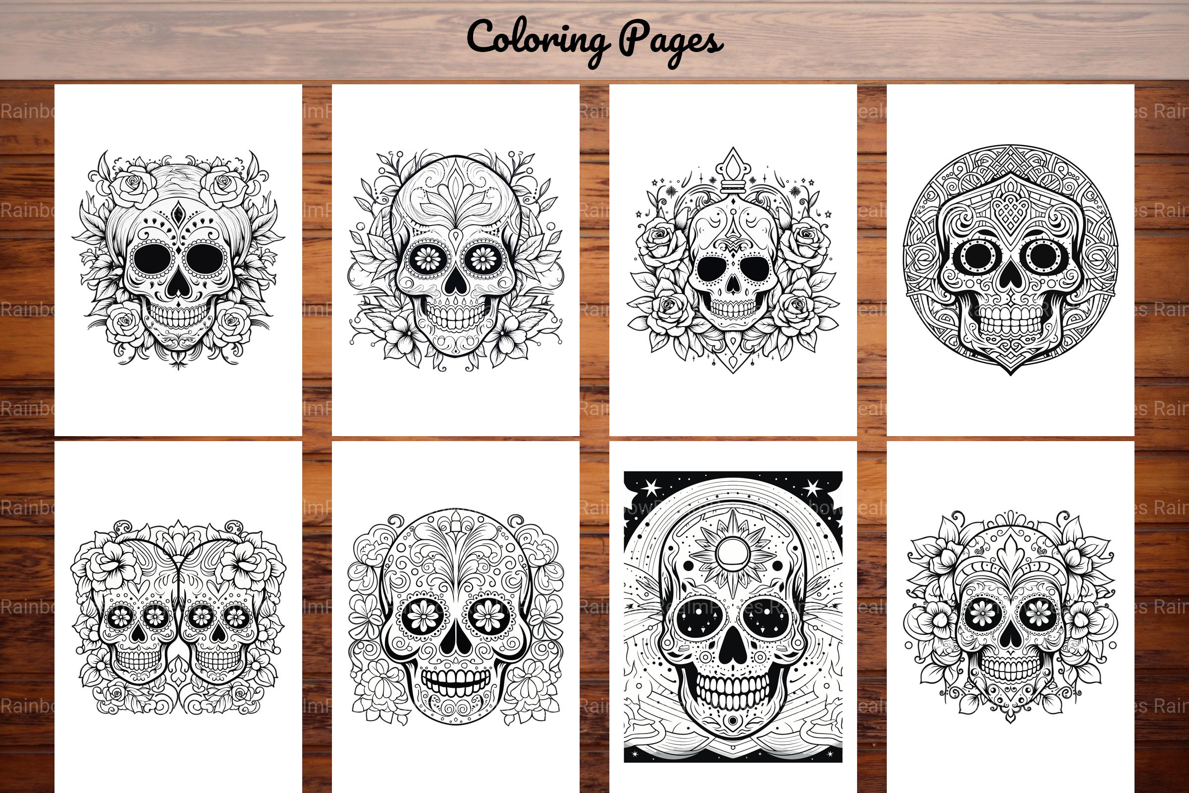 Sugar Skull Coloring Pages