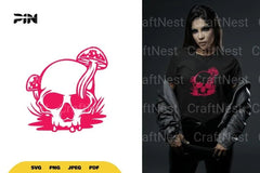 Skull and Mushroom SVG Bundle - CraftNest - Digital Crafting and Art