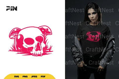Skull and Mushroom SVG Bundle - CraftNest - Digital Crafting and Art