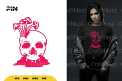 Skull and Mushroom SVG Bundle - CraftNest - Digital Crafting and Art