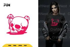 Skull and Mushroom SVG Bundle - CraftNest - Digital Crafting and Art