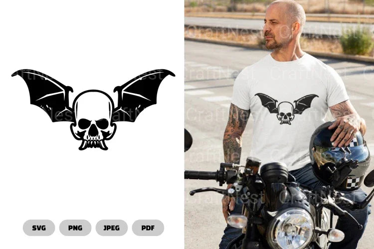 Skull and Wing SVG Bundle - CraftNest - Digital Crafting and Art