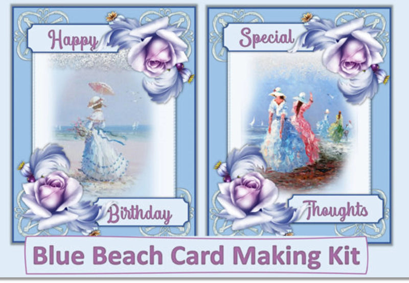 Blue Woman Card Making Clipart Bundle - CraftNest - Digital Crafting and Art