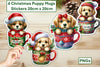 Puppy Mugs Clipart Bundle