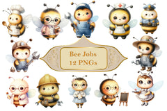 Bees Jobs Clipart Bundle - CraftNest - Digital Crafting and Art