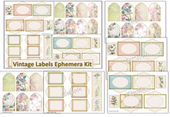 Vintage Labels Clipart Bundle - CraftNest - Digital Crafting and Art
