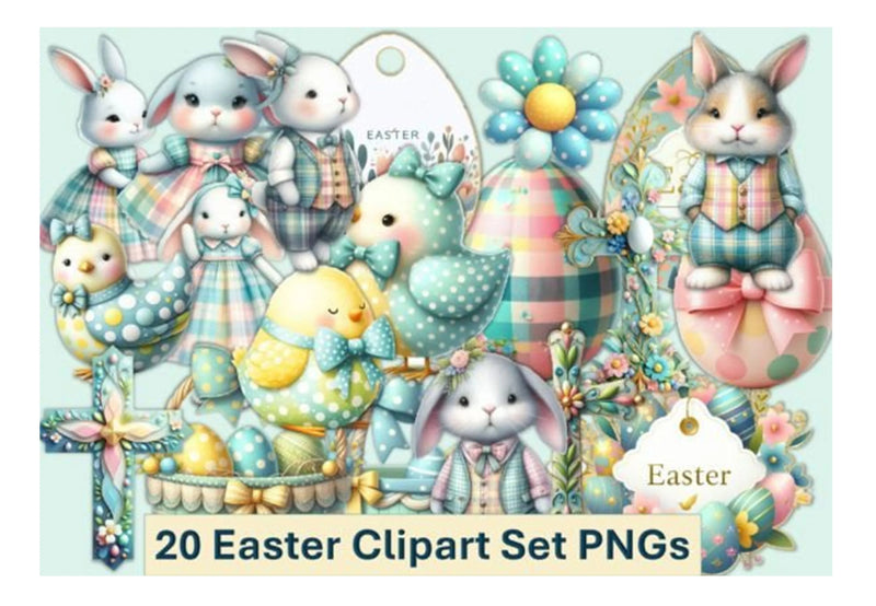 Easter Clipart Bundle - 20 Pieces - CraftNest - Digital Crafting and Art