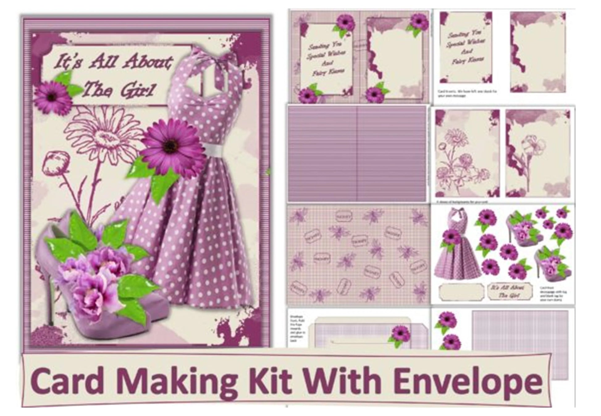 Card Making Craft Female Junk Journal Kit - CraftNest - Digital Crafting and Art