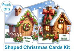 Christmas Birdhouse Card Making Junk Journal Bundle - CraftNest - Digital Crafting and Art