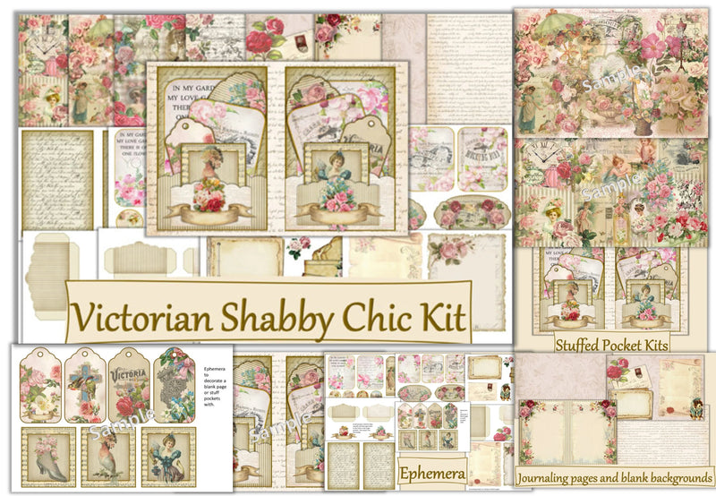 Victorian Shabby Chic Clipart Bundle - CraftNest - Digital Crafting and Art