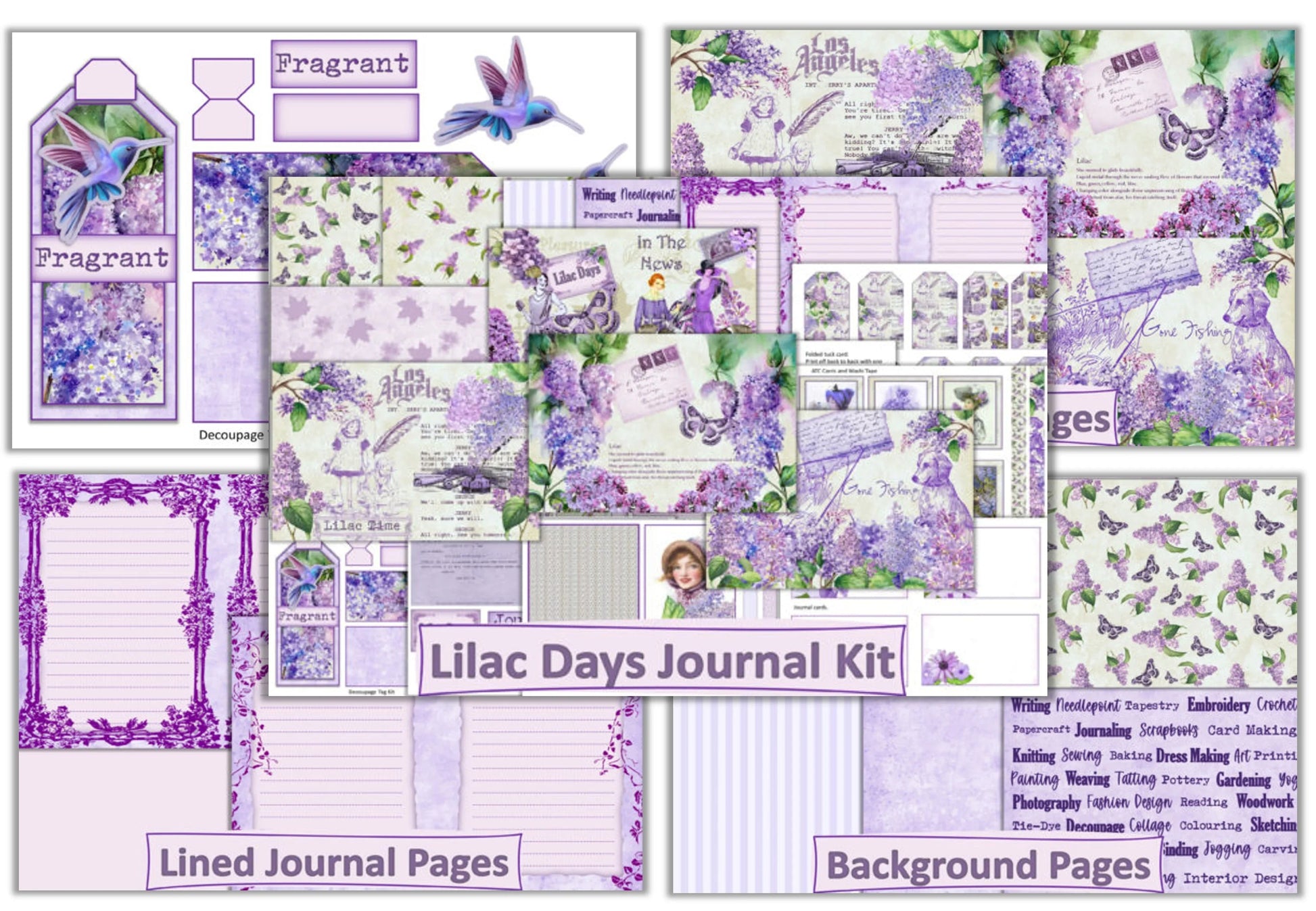 Lilac Days Clipart Bundle - CraftNest - Digital Crafting and Art