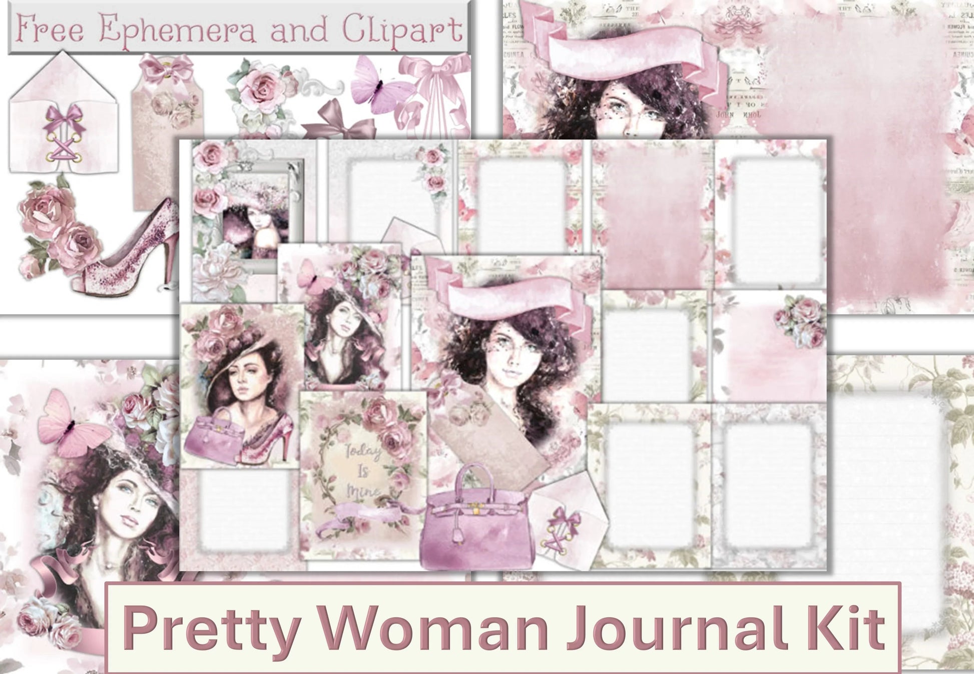 Pretty in Pink Backgrounds Clipart Bundle - CraftNest - Digital Crafting and Art