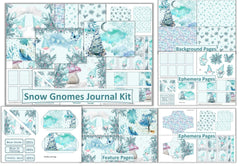 Snow Gnomes Junk Journal Clipart Bundle - CraftNest - Digital Crafting and Art