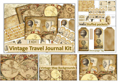 Vintage Travel Clipart Bundle - CraftNest - Digital Crafting and Art