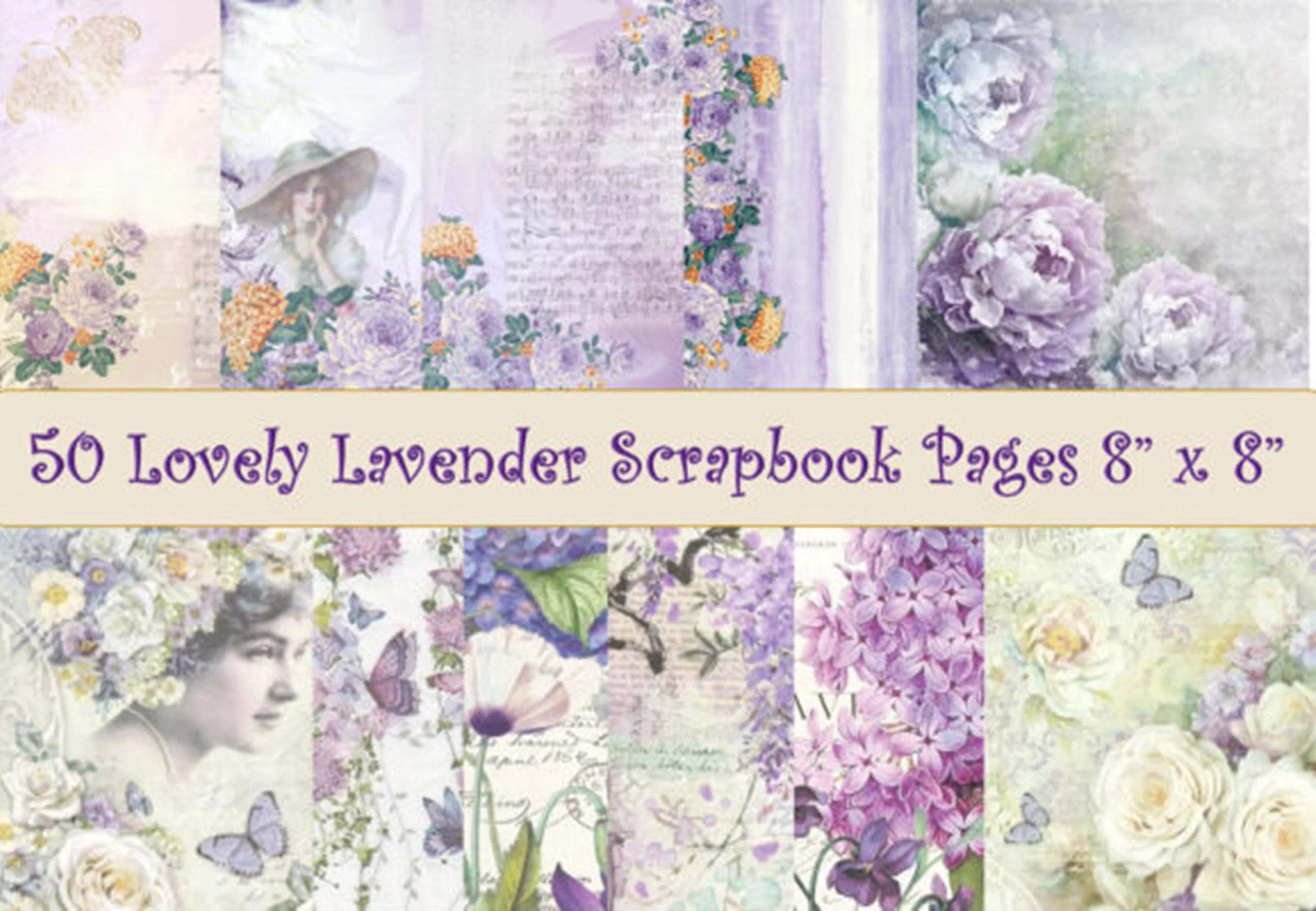 Lilac Papers and Junk Journal Clipart Bundle - CraftNest - Digital Crafting and Art