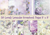 Lilac Papers and Junk Journal Clipart Bundle