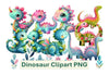 Cute Dinosaur Clipart Bundle