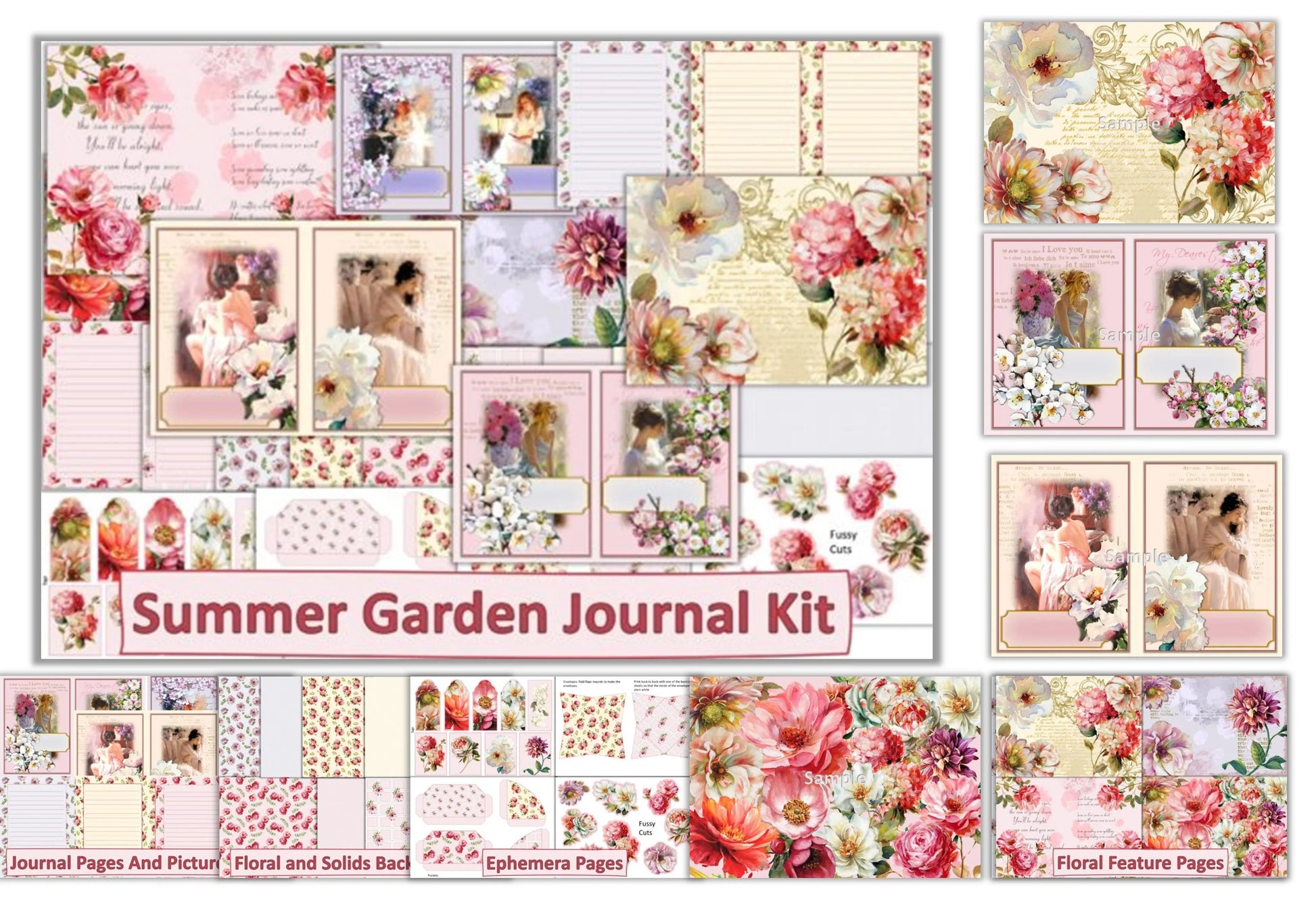 Summer Blooms Clipart Bundle - CraftNest - Digital Crafting and Art