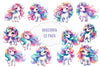 Cute Unicorns Clipart Bundle