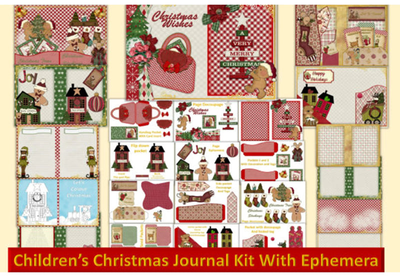 Children's Christmas Junk Journal Bundle - CraftNest - Digital Crafting and Art