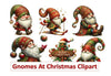 Christmas Gnomes Clipart Bundle