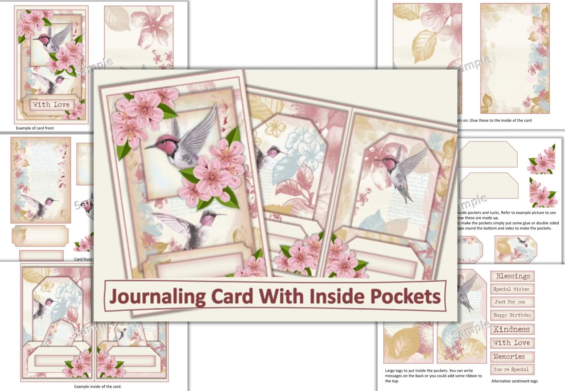 Card Folio Junk Journal Kit - CraftNest - Digital Crafting and Art