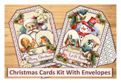 Christmas Card Making Junk Journal Kit - CraftNest - Digital Crafting and Art